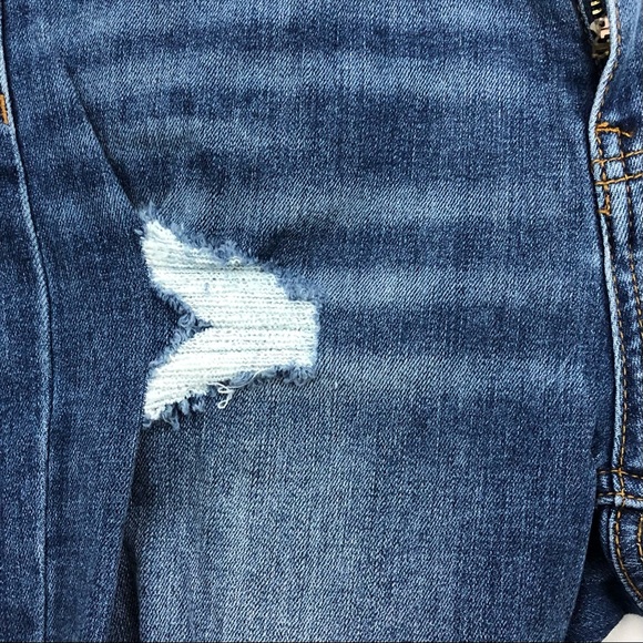 Indigo Rein High Rise Recycled Denim Bermuda Shorts Juniors Size 5 Waist 26” NEW - Picture 4 of 10